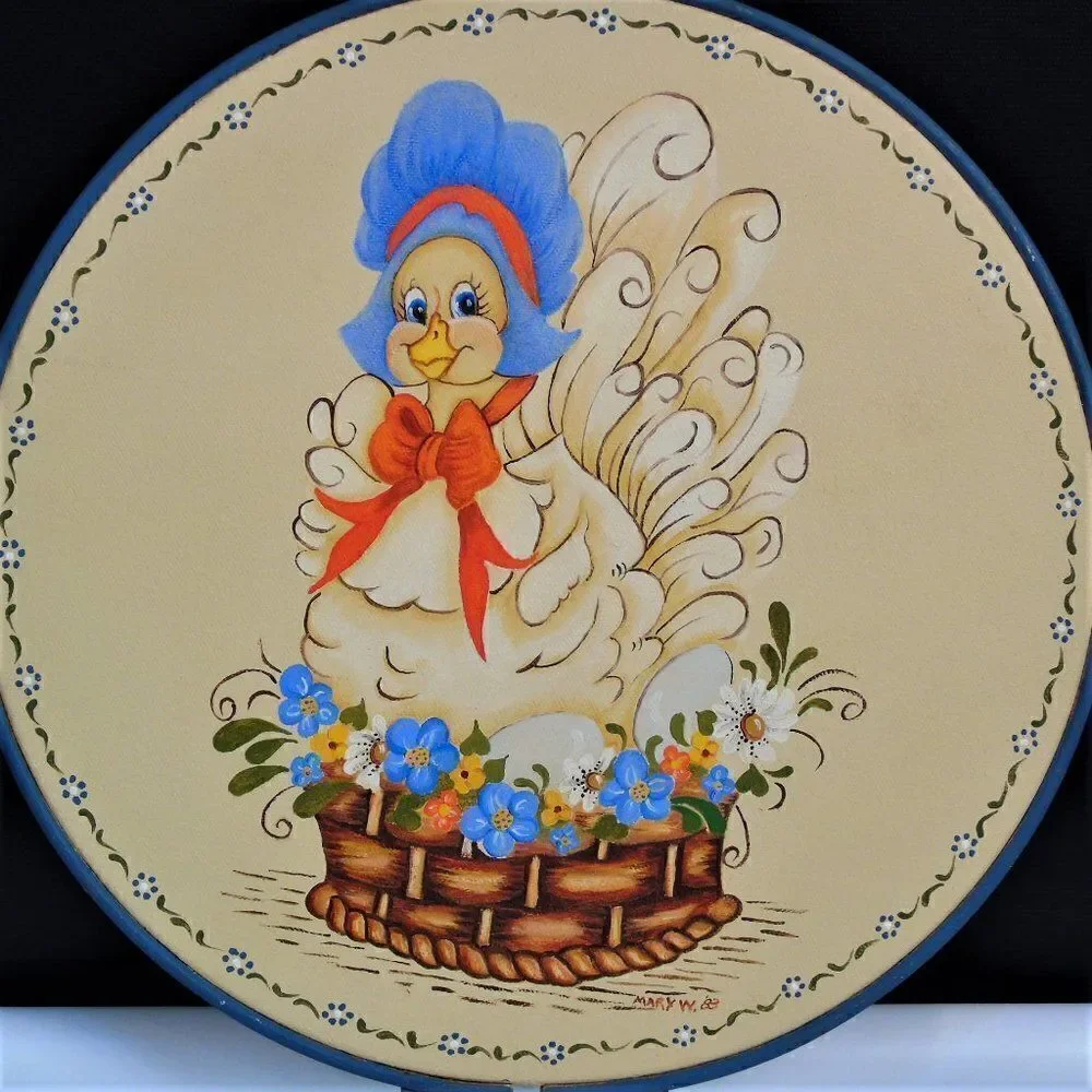 Mother Goose Tole Painting Folk Art